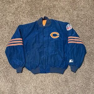 Vintage Chicago Bears Starter Pro Line 90s NFL Jacket Youth Large Adult Small